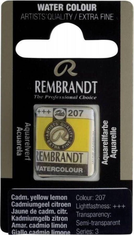 Rembrandt water colour napje Cadmium Yellow Lemon (207)