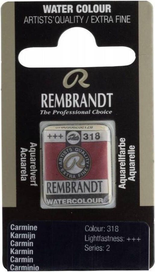 Rembrandt water colour napje Carmine (318)