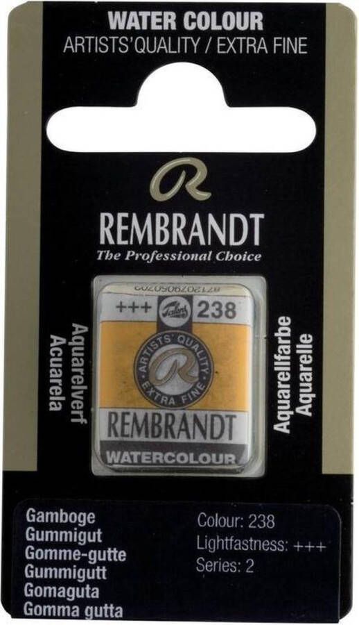 Rembrandt water colour napje Gamboge (238)