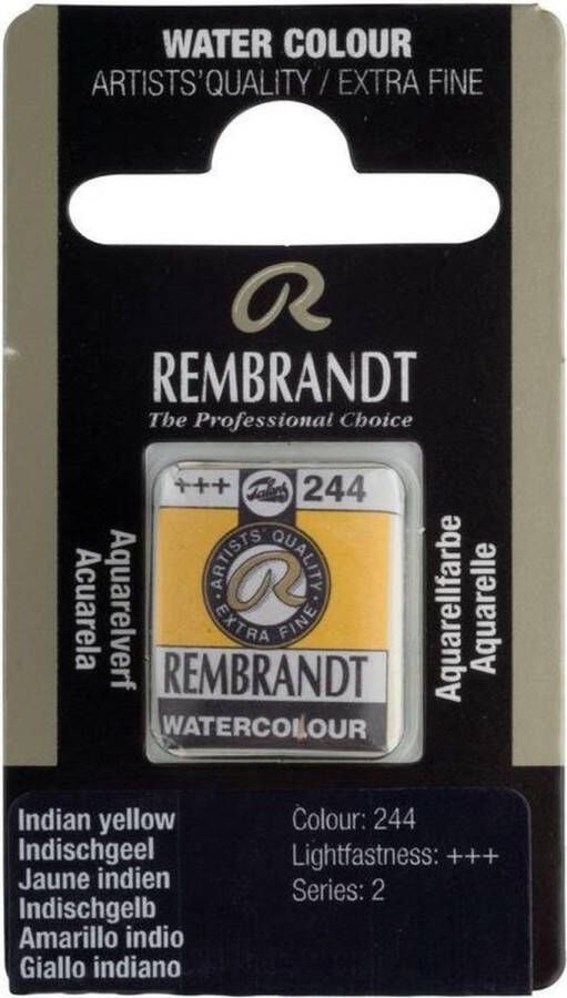 Rembrandt water colour napje Indian Yellow (244)