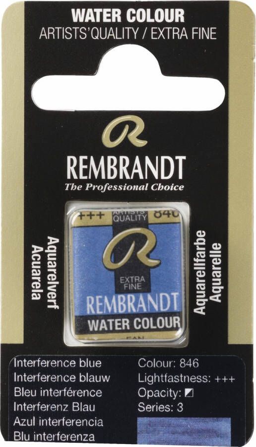 Rembrandt water colour napje Interference Blue (846)
