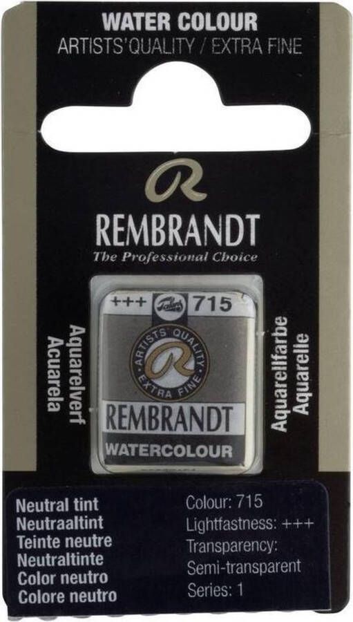 Rembrandt water colour napje Neutral Tint (715)