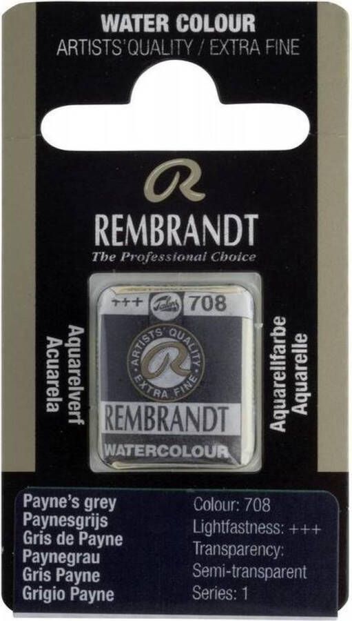 Rembrandt water colour napje Payne's Grey (708)