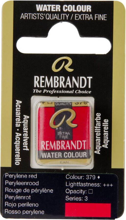 Rembrandt water colour napje Perylene Red (379)
