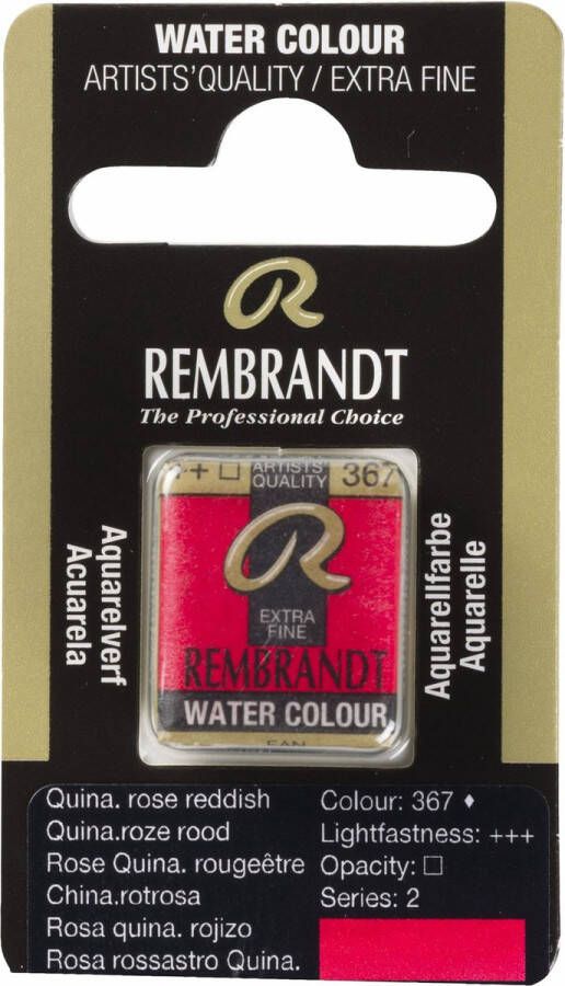 Rembrandt water colour napje Quinacridone Rose Reddish (367)