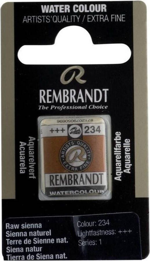 Rembrandt water colour napje Raw Sienna (234)