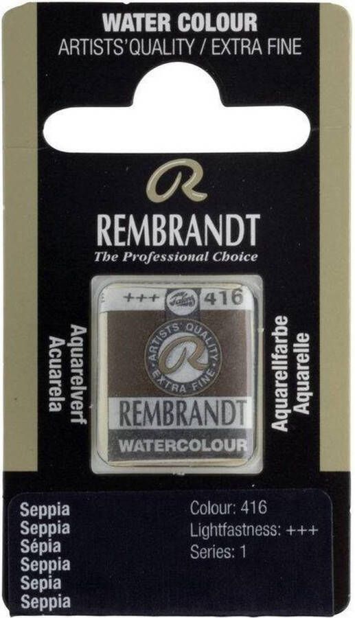 Rembrandt water colour napje Seppia (416)