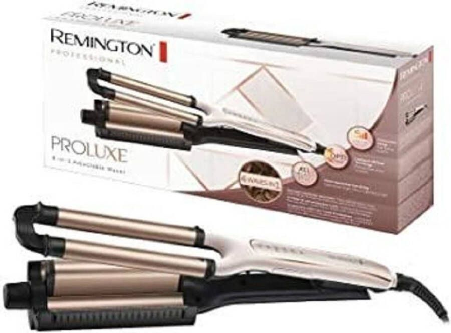 Remington Proluxe Wafeltang Krultang Beachy Waves 4-in-1 Tang CI91AW