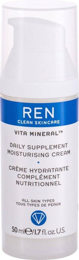 Ren Clean Skincare Vita Mineral Daily Supplement Moisturising Cream Daily Face Cream