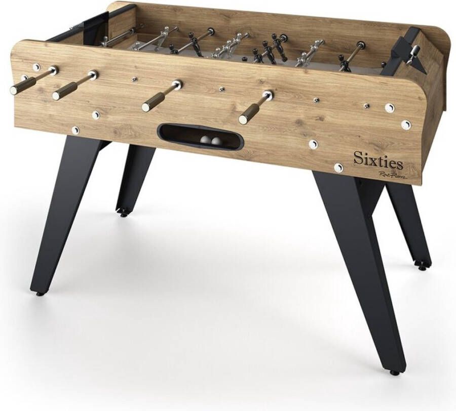 Rene Pierre René Pierre Sixties Classic Voetbaltafel Wood – Telescoop stangen Speelklaar geleverd