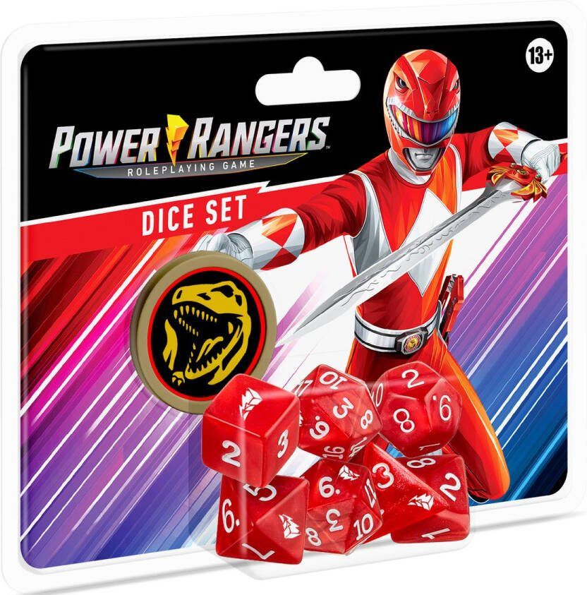 Renegade Game Studios Power Rangers: RPG Dice Set Red Dobbelstenenset