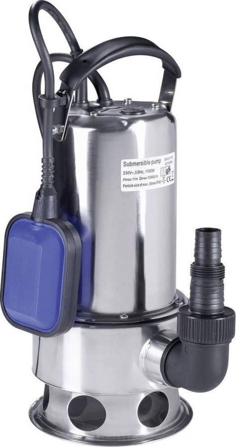 Renkforce 1526586 Dompelpomp voor vervuild water 15500 l h 10.5 m
