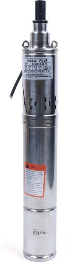 Reseau goods Dompelpomp Vuil Water Vlakzuigpomp Dweilpomp Vlakzuiger Kelderwater 2000 L H Silver
