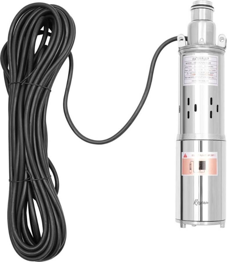 Reseau goods Dompelpomp Vuil Water Vlakzuigpomp Dweilpomp Vlakzuiger Kelderwater 3800 L H Silver