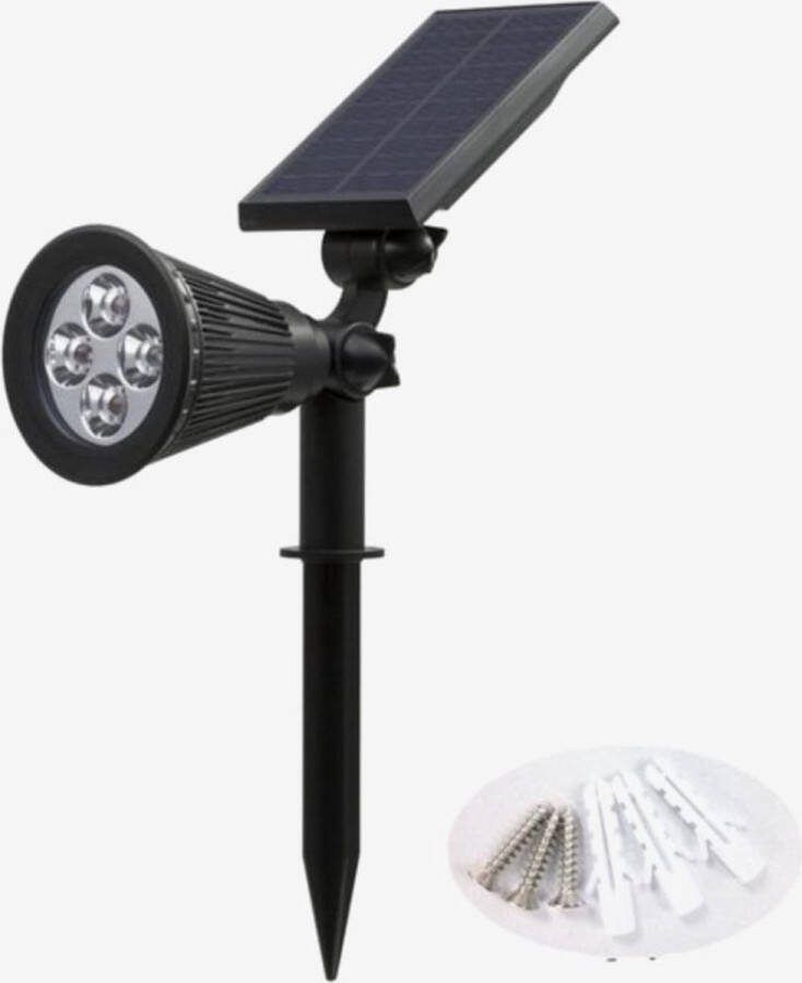 Reselectro -Buitenverlichting op Zonne Energie Solar Tuinspot 7 LED Zwaart- IP65 Waterdicht Tuinlamp Op Zonne Energie Kleurrijke Spotlight