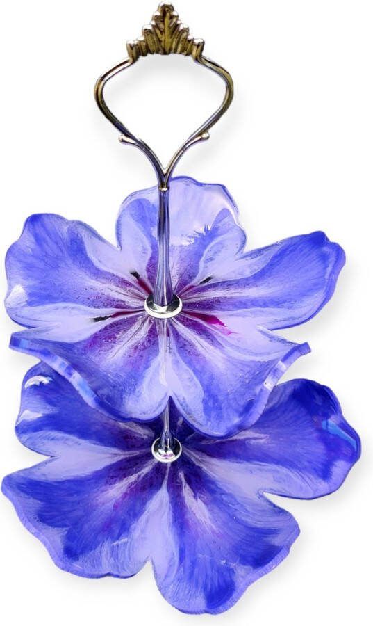 Resin Art JR : Ontdek Onze Unieke Handgemaakte Hibiscus Etagère Een Prachtige Eyecatcher voor Elk Interieur!