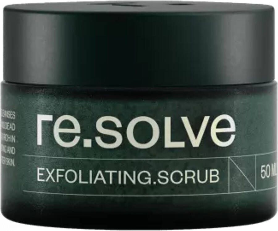 Re.solve skin Exfoliating Scrub Gezichtsscrub Groene Koffiepoeder Mild Microplastic Vrij