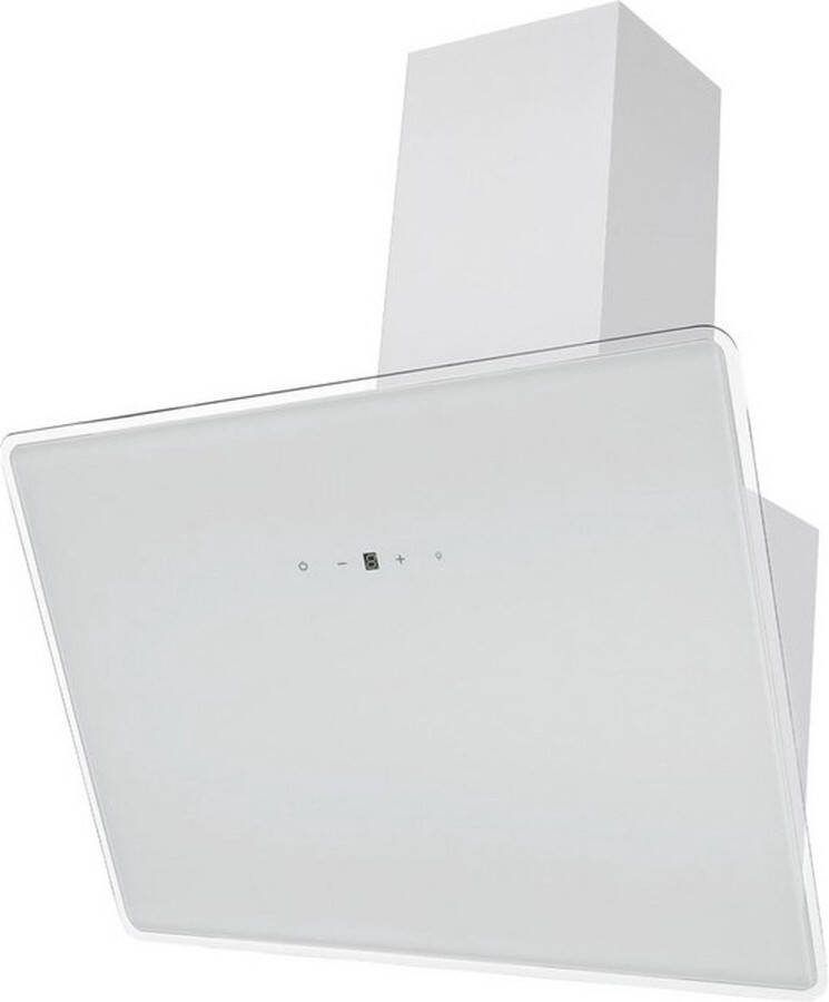 Respekta CH 112060 W schuine afzuigkap 60 cm A++ label Wit Luchtafvoer Recirculatie Touchscreen Schuine dampkap 60 cm