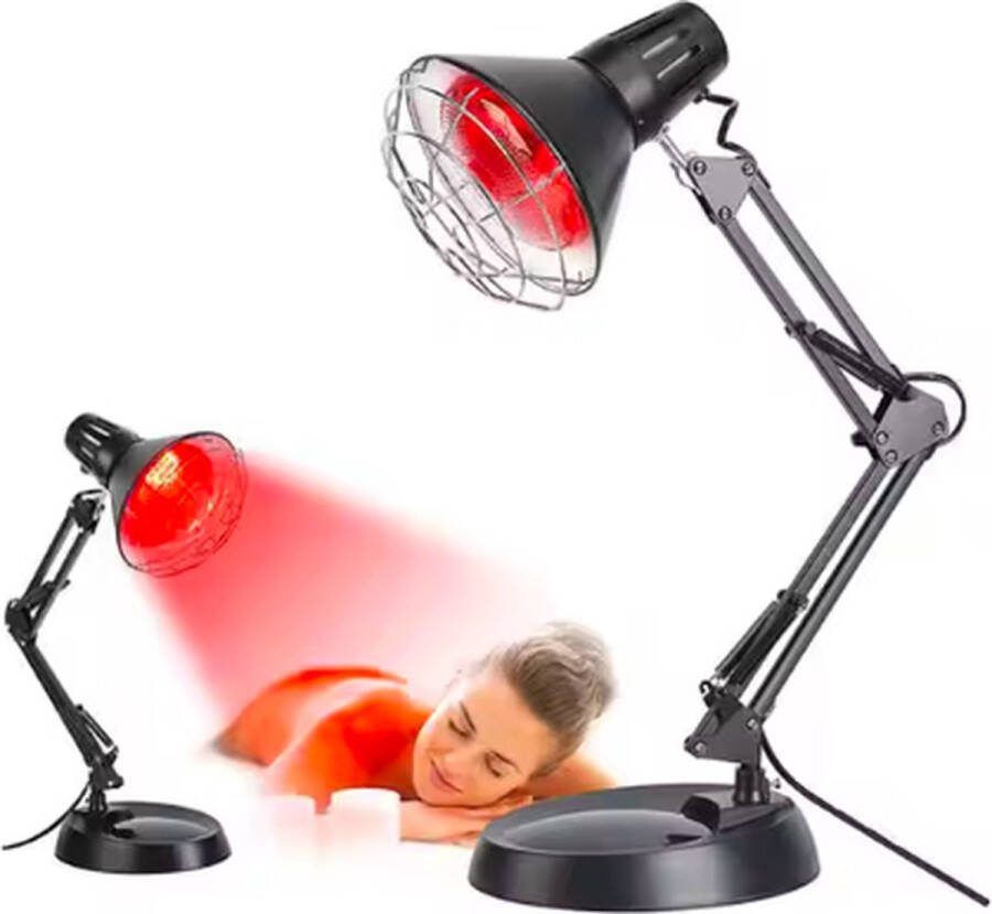 Ressulp Infraroodlamp 150W voor Spieren en Gewrichten Infraroodtherapie Lichttherapie Fibromyalgie Pijnverlichting – Collageen Lamp – Warmtelamp Rood Licht Therapie Red Light Therapy