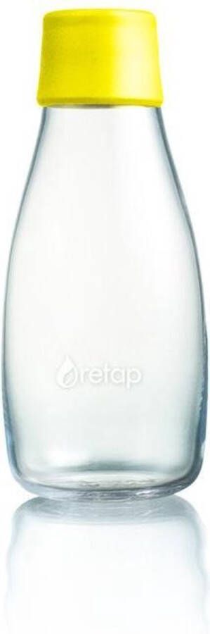 Retap Waterfles Glas 0 3 l Geel