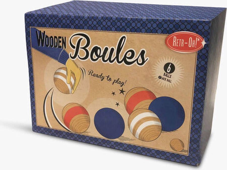 Retr-Oh Houten Jeu de boules buitenspel set voor kinderen