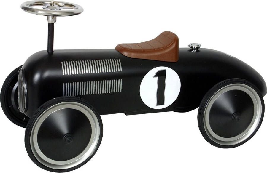 Retro Roller Metal Racer (Kleur: zwart)