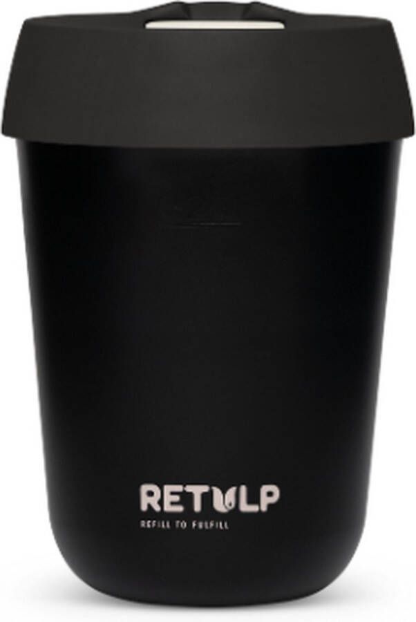 Retulp Travel Cup Koffiebeker to go 275 ml Black & Night Black