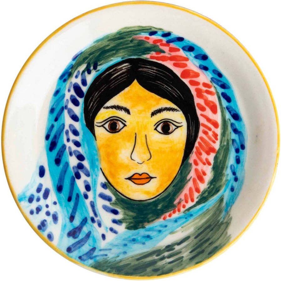 Return to Sender Handgeschilderd Schaaltje Bordje Marokko Ø 11cm Women of the World Tapasschaaltje
