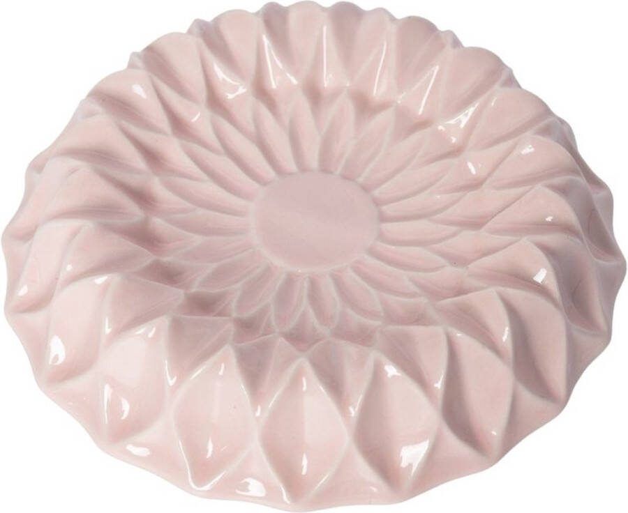 Return to Sender Zeepbakje rond roze Flower keramiek