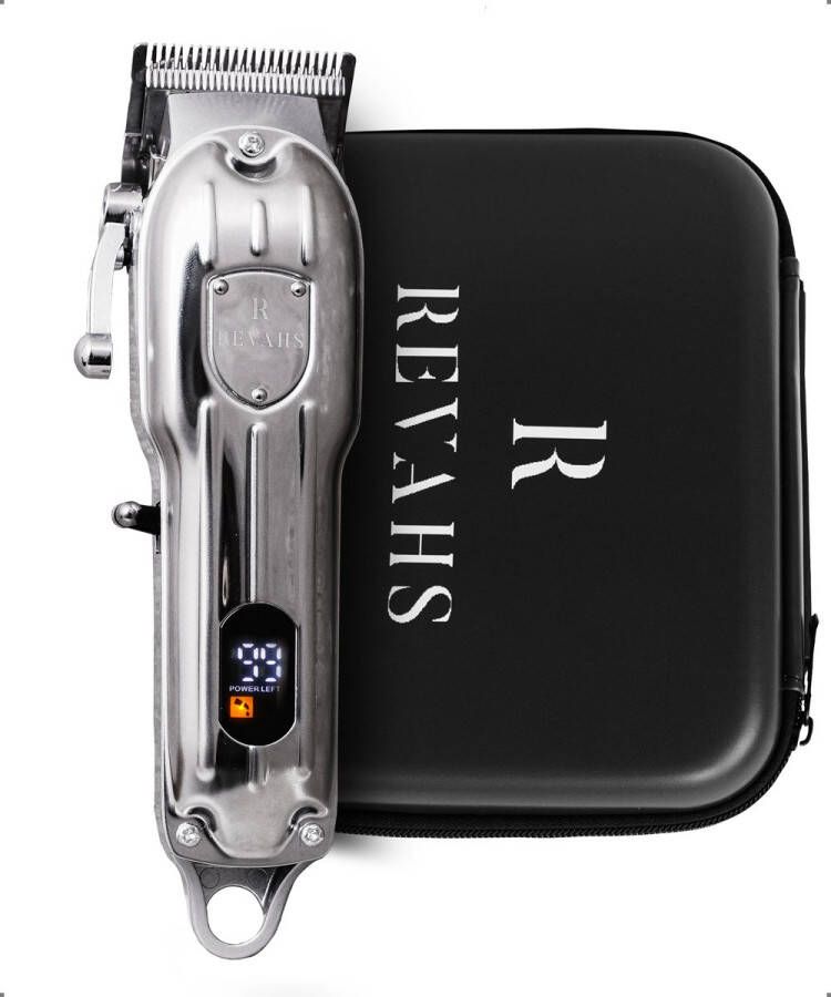 Revahs Professionele Draadloze Tondeuse Mannen Precisietrimmer Baardtrimmer Haartrimmer Hoofdhaar Hair Clipper Trimmer Set Tondeuse Cheveux Travel Bag 8 Opzetkammen