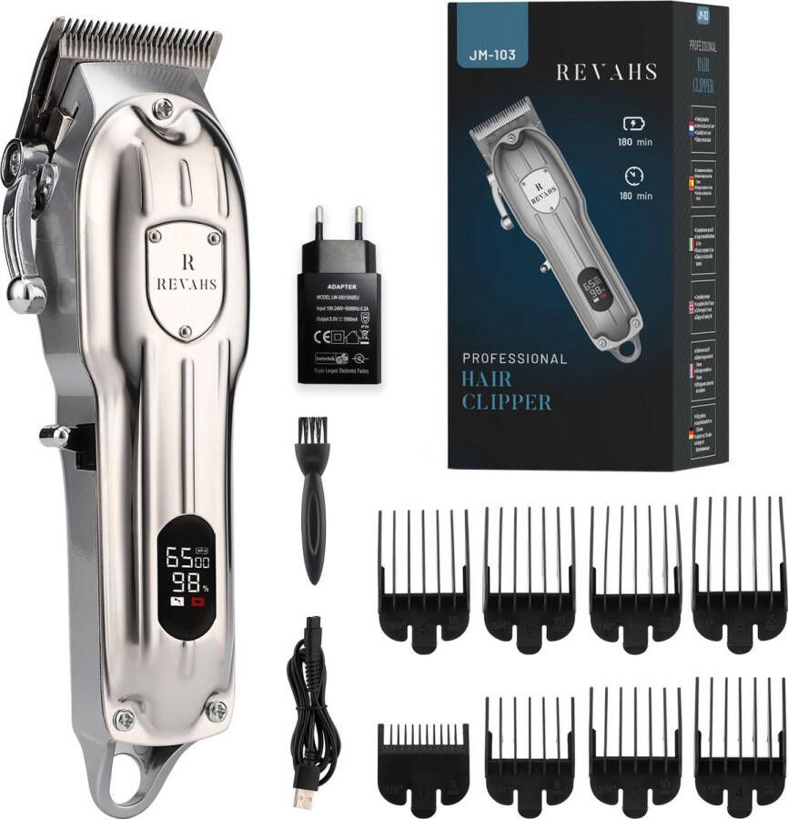 Revahs Clipper Two Professionele Draadloze Tondeuse voor Mannen 7200 rpm Cheveux Haar Baard Trimmer Hoofdhaar Hair Clipper