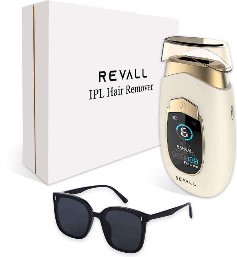 REVALL IPL Ontharingsapparaat Lichtontharing Laser Pijnloos Incl. Beschermbril Premium