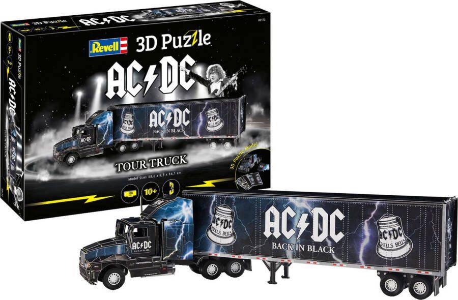 Revell 3D-puzzel AC DC Tour Truck 56 6 cm zwart 128 stukjes