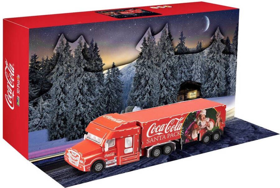 Revell 01041 Coca-Cola Truck 3D Puzzel Adventskalender 3D Puzzel