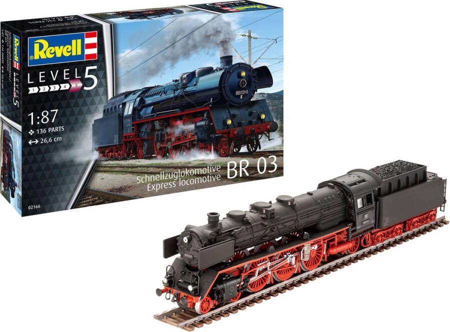 Revell 02166 Schnellzuglokomotive BR03 Locomotief (bouwpakket) 1:87