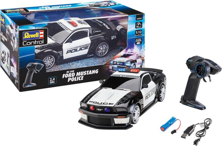 Revell 24665 RV RC Car Ford Mustang Police 1:12 RC modelauto voor beginners
