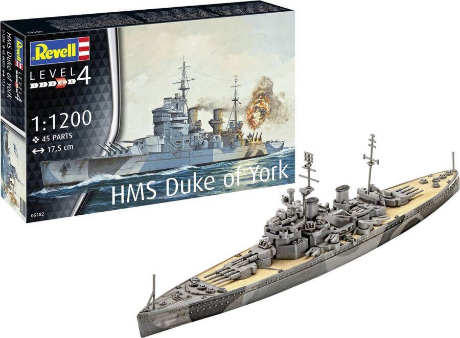 Revell 1:1200 05182 Battleship HMS Duke of York Plastic Modelbouwpakket
