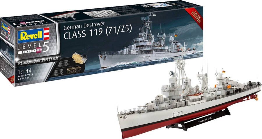 Revell 1:144 05179 German Destroyer Class 119 Z1 Z5 Plastic kit