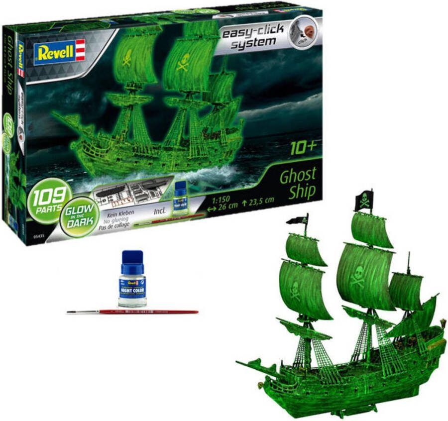 Revell 1:150 05435 Ghost Ship easy-click-system with Night Color Plastic Modelbouwpakket