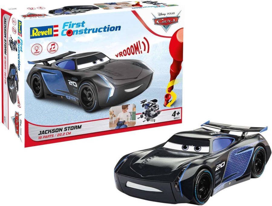 Revell 1:20 00921 Jackson Storm Disney Cars Light & Sound First Construction Plastic Modelbouwpakket