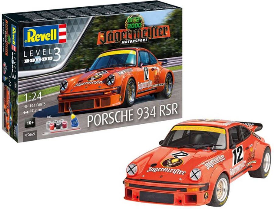 Revell 1:24 05669 Jaegermeister Motor Sport 50th Ann. Porsche Gift Set Plastic kit