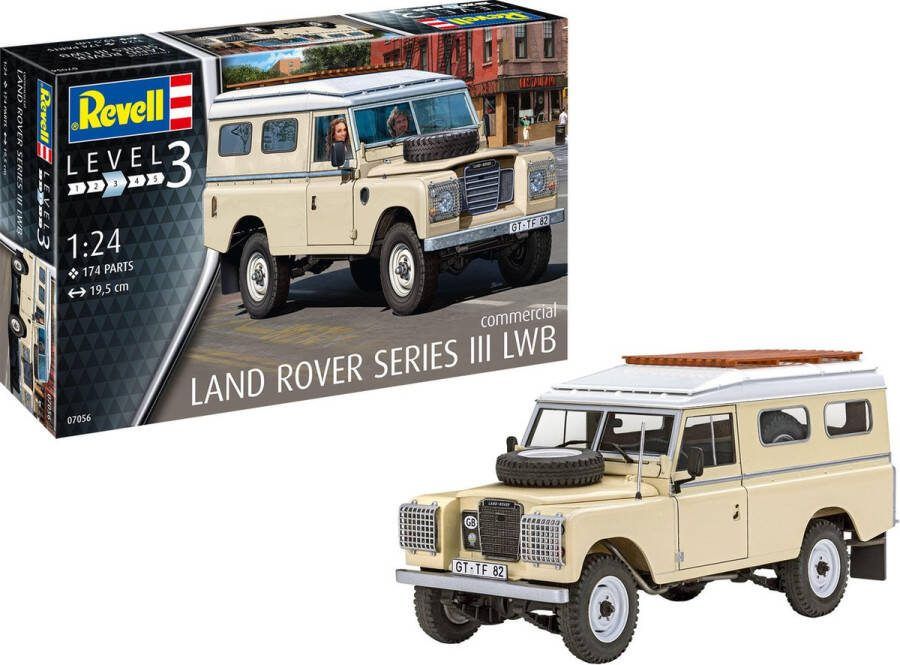 Revell 1:24 07056 Land Rover Series III LWB Commercial Vehicle Plastic Modelbouwpakket