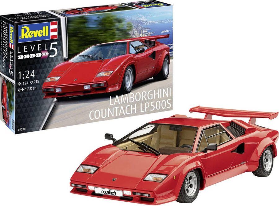 Revell 1:24 07730 Lamborghini Countach LP500S Sport Auto Plastic Modelbouwpakket