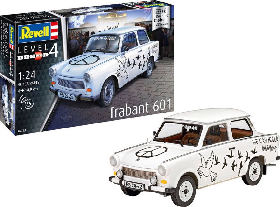 Revell 1:24 67713 Trabant 601S Builders Choice Model Set Plastic Modelbouwpakket