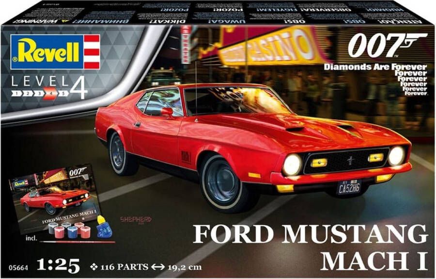 Revell 1:25 05664 James Bond 007 Ford Mustang I Geschenkset Plastic Modelbouwpakket