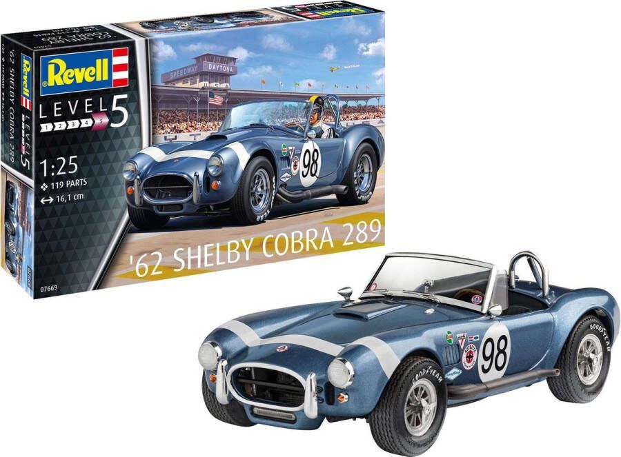 Revell 1:25 07669 62 Shelby Cobra 289 Car Plastic Modelbouwpakket