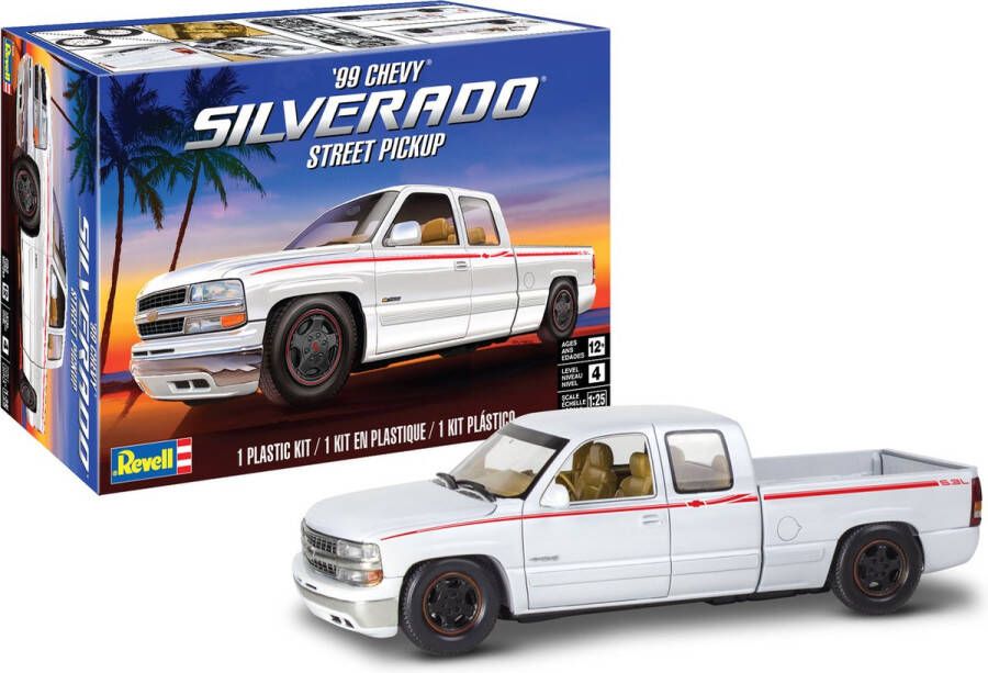 Revell 1:25 14538 1999 Chevy Silverado Custom Pickup Plastic Modelbouwpakket