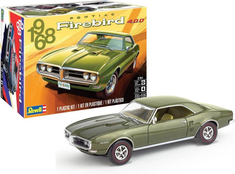 Revell 1:25 14545 1968 Pontiac Firebird 400 Amerikaanse Auto Plastic Modelbouwpakket