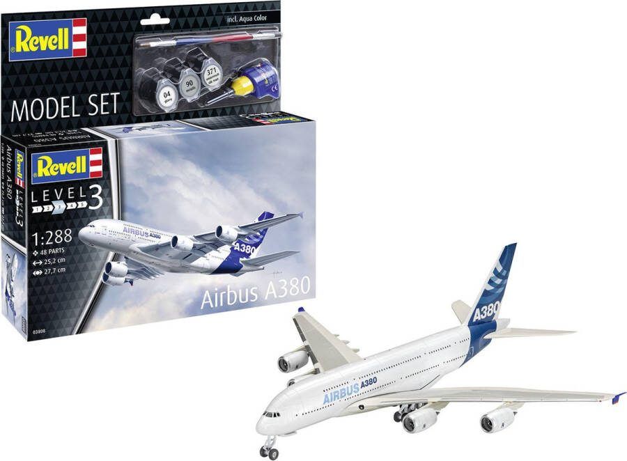 Revell 1:288 63808 Airbus A380 Vliegtuig Model Set Plastic Modelbouwpakket