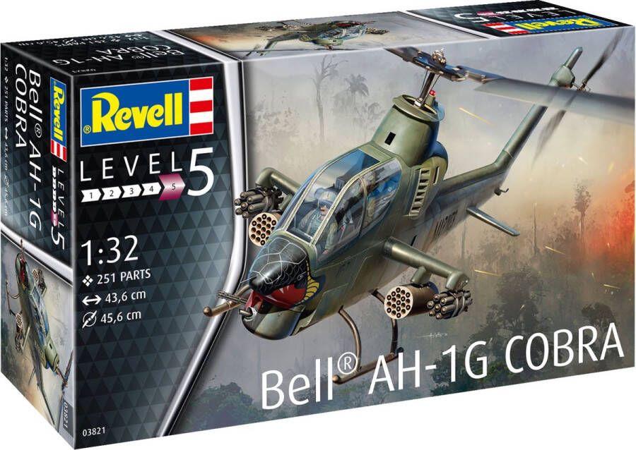 Revell 1:32 03821 Bell AH-1G Cobra Heli Plastic kit